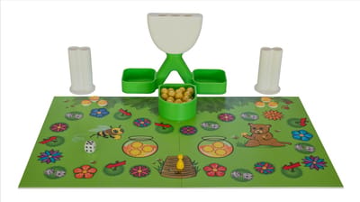 Honey Party het splitsspel met vijfstructuurkaarten - rekenen - splitsen tot 10 - educatief wiskundig spel - wiskunde - splitsingen