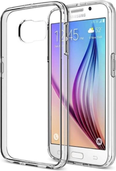 Hoesje geschikt voor Samsung Galaxy S6 Edge - Siliconen Transparant TPU Hoesje Gel (Soft Case / Cover)
