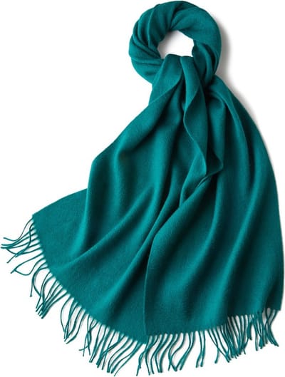 Wollen Sjaal - Sjaal dames - Sjaal Heren - Sjaal Wol - Turquoise
