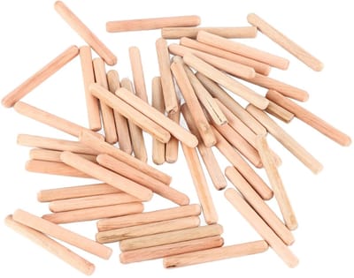 Cosensi - Houten Dowel - 50 Stuks - Hoogwaardige kwaliteit - 6 Millimeter - Gemakkelijk te installeren - Perfect voor meubelmontage - Duurzaam en b...
