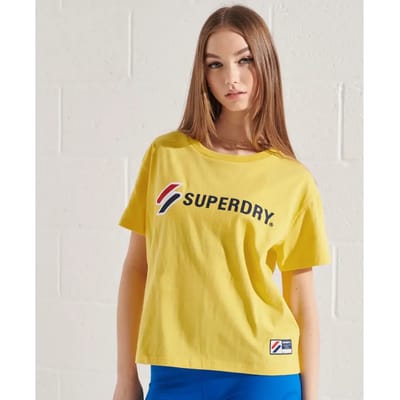 Superdry Dames tshirt Wijdvallend Sportstyle T-shirt met afbeelding
