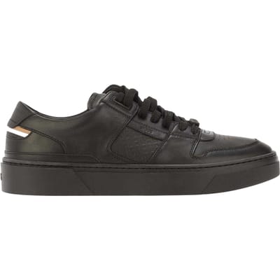Boss Heren Gary Leren Platte Trainers (Zwart)