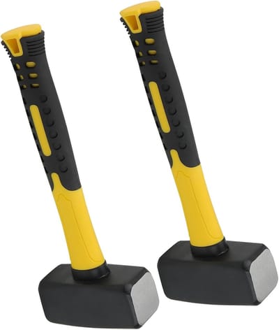 Krachtige 1500g Slegelhammers met Fiberglas Handvat voor Metselwerk, Huishoudelijke Klussen en Bouwprojecten