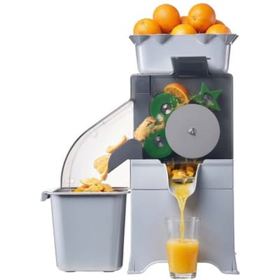 VEVOR Commerciële Sinaasappelpers, Elektrische Citruspers, 100W Roestvrij Staal, Elektrische Sapcentrifuge met Enkele Opvangbak, Sapcentrifuge voor Citroenen, Citrusvruchten, Granaatappels met PC-afdekking