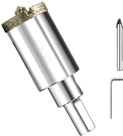Diamant Kernboor - Tegelboor Glasboor - Nauwkeurig Boren - Hoge Slijtvastheid - 25 mm - Zilver