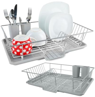 Afdruiprek Grijs 46,5x31 cm - Keukenaccessoire voor Droogproces