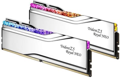 G.Skill Trident Z5 Royal Neo RGB DDR5-6000 - 32GB - CL28 - Dual Channel (2 pcs) - AMD EXPO - Zilver met RGB