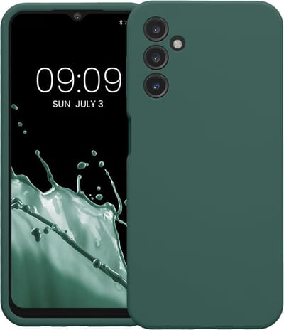 Casemania Hoesje Geschikt voor Samsung Galaxy A35 - Groen - Liquid Siliconen Back Cover