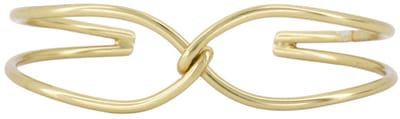 Zusss Armband Bangle Met Een Twist Plated Brass Gold