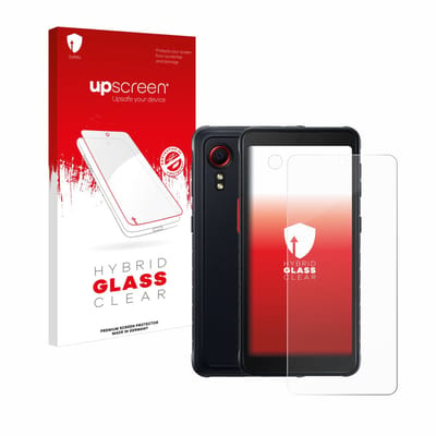upscreen - Screenprotector voor Samsung Galaxy XCover 5 Enterprise Edition (Voor+Camera) - Folie Beschermfolie Beschermglas transparant