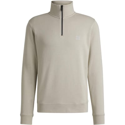 Boss Heren Badstof Sweatshirt (Licht Beige)