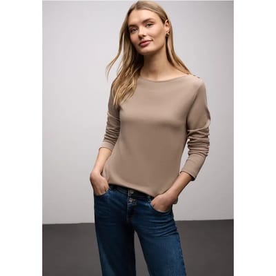 Shirt met knoopdetails