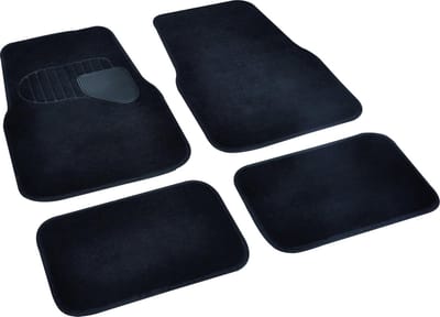 All Ride Set Automatten - 4 Stuks - Universeel - Makkelijk te Reinigen - Anti-Slip - Chauffeur en Bijrijder 58 x 38 CM - Achterbank 25 x 38 CM - Zwart