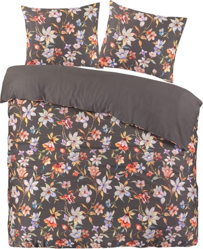 Papillon Nora Dekbedovertrek - Eenpersoons - 140x200/220 - Grijs