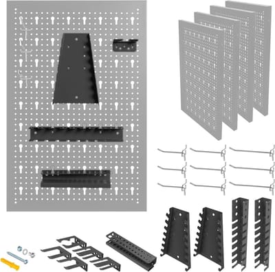Wandgereedschapsorganizer met Geperforeerde Panelen - Ideale Oplossing voor Gereedschap Organisatie