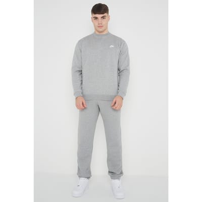 Nike Heren Club Fleece volledig trainingspak set grijs