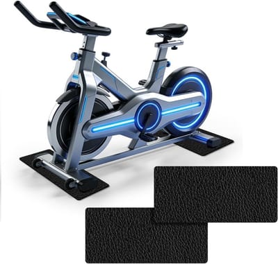 Fitness Machine Vloerbeschermingsmat, 6 mm Antislip Treadmill Mat, Geluidsisolerende Mat voor Sportapparatuur, 28 x 70 cm, Duurzaam en Waterdicht voor Thuisgebruik