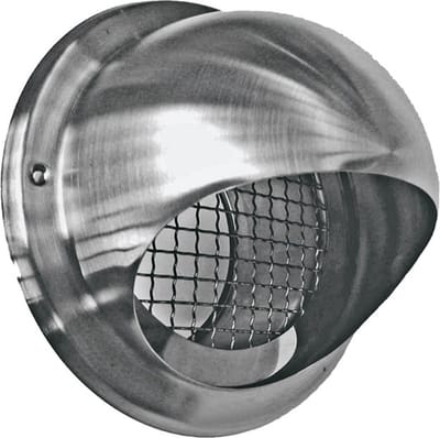 Weha Bolrooster Ø100mm, grofmazig gaas, rvs 304