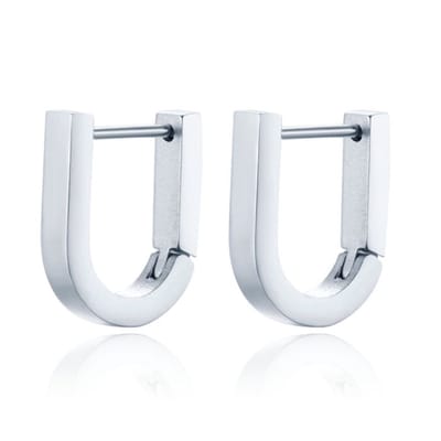 Heren Oorbellen LGT JWLS Geometric shape 1 - Zilver