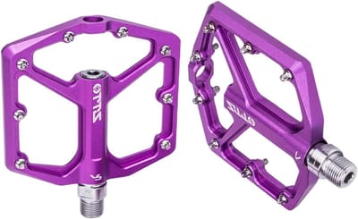 Fiets pedalen - Platte pedalen Mountainbike pedalen - Fietsen verbeteren - Antislip noppen - 141.4 x 99.5 mm - Aluminium