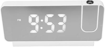 Allecto - Wekker - Projectieklokken - Digitale led-wekker met projector - 180 graden draaibaar - Tijd en temperatuur - Geschikt voor elke slaapkame...