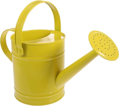 Metalen Gieter - Waterkoker Tuin - Planten Water Geven - Duurzaam Ijzeren Materiaal - 1.5 Liter - Geel