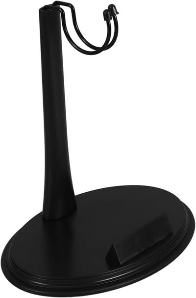 Poppen Standaard - Display Rek - Figuren Tonen - Stabiele Basis - 14 cm - Zwart