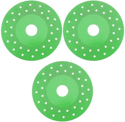 Dailygoods - 3 Stuks 115mm Diamant Afgeschuinde Zaagblad voor Rock en Marmer