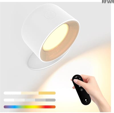 RFWR® Draadloze LED Wandlamp met 3 Kleurtemperaturen en RGB Effecten