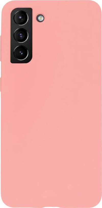 BMAX Siliconen hard case hoesje geschikt voor Samsung Galaxy S21 Plus / Hard Cover / Beschermhoesje / Telefoonhoesje / Hard case / Telefoonbescherming - Peach
