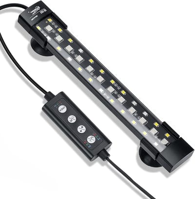 Verstelbare Verlichting voor Aquarium met 3 Rijen LED, 7 Kleuren, Automatische Timer en Dimbare Helderheid 6W