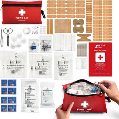 Premium EHBO Koffer – 120-delige Eerste Hulp Kit | ISO 13485 | Inclusief Koelpacks, Pleisters en Reddingsdeken