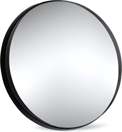 Wandspiegel Zwart Rond Ø 50 cm
