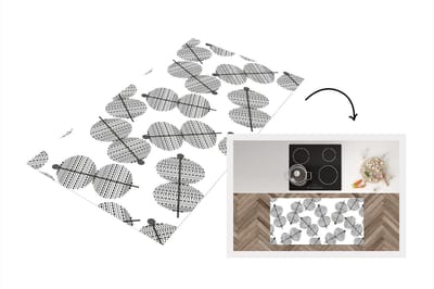 Keukenloper - Loper keuken - Lampion - Patronen - Lampen - 120x60 cm - Keukenloper vinyl
