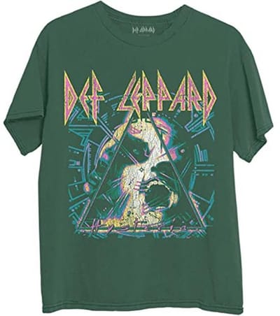 Hysteria Album Art T-shirt Unisex Groen
