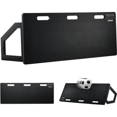 VEVOR Soccer Rebound Board, Draagbaar Rebounder Board 1150 x 450 mm, HDPE Rebounder Wall Rebound Apparatuur, Kinderen & Tieners, Trainingsbord Rebounder Kicker voor Voetbaltraining Zwart