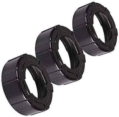 Universele zwarte worst kitpistool aluminium covers - 3 stuks