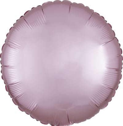 Folie ballon rondjepastel roze | niet gevuld