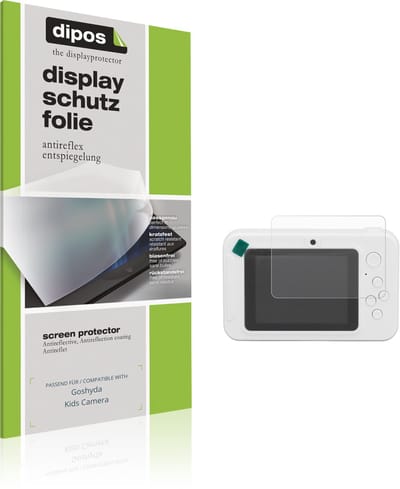 dipos – 4x Matte Beschermfolie geschikt voor Goshyda Kids Camera | Krasbestendige & antireflecterende Screenprotector Ultra-Thin