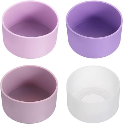 Fles Bodem Beschermers - Siliconen Hoesjes - Fles Beschermen - Val- en Krasbestendig - 4 Stuks - Multicolor