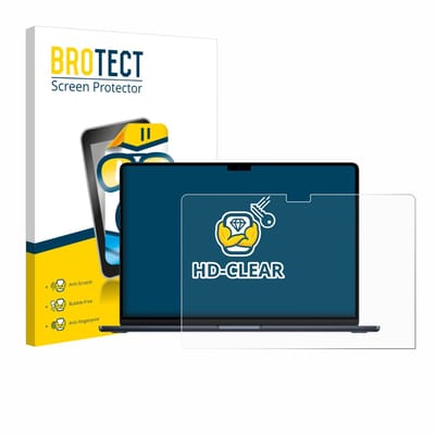 BROTECT - Screenprotector voor Apple MacBook Air 15" M5 2026 - Folie Beschermfolie transparant