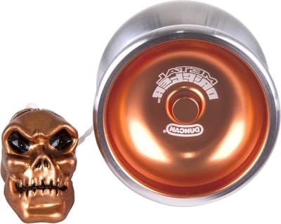 Aluminium Yo-Yo - String Trick Yo-Yo - Counterweight Tricks - Ball Bearing Shaft - 52.6mm Diameter - Orange