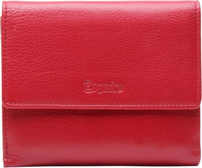 Esquire Leren Portemonnee Viktoria Wallet With Flap Red Donkerrood