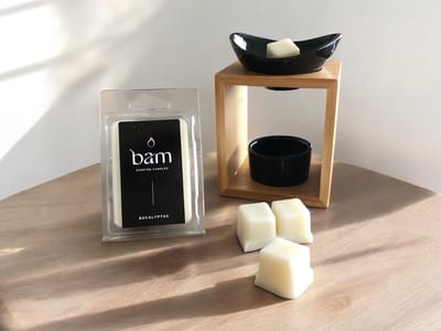 BAM Waxmelts Eucalyptus – Eucalyptus Geurwax van Natuurlijke Zonnebloemwas – Vegan Wax Melts – Sterk Geurend – Voor Waxbrander – Handgemaakt in België