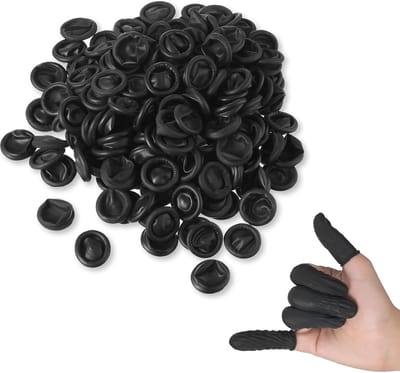 ComfiCare® Vingercondoom 100 stuks Medium – Vingerbeschermer – Vingerbob – Vinger condooms – Vingerverband – Vingercondooms Medium– Vingerbeschermer snijden – Vingercondoom – Vingercondoom waterdicht - Zwart