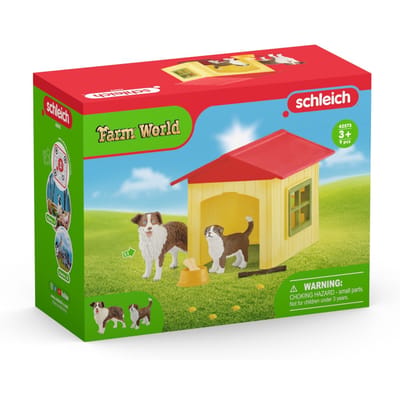 schleich FARM WORLD - Hondenhok - Speelfigurenset - Kinderspeelgoed voor Jongens en Meisjes - 3 tot 8 jaar - 42573