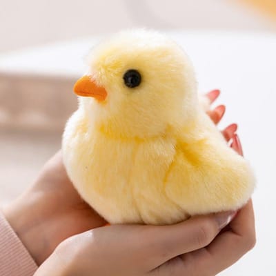 Groothandel Festival Levenssechte Pop Geel Pluche Speelgoed Kunstmatig Dier 13Cm Collectie Simulatie Kuiken Knuffel Kind Verjaardagscadeau 13cm geel