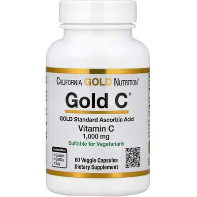Vitamine C Supplement - 1000 mg - 60 capsules - Huidglans - Antioxidante bescherming - Collageenvorming