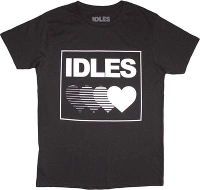 Idles - Gradient Heart Heren T-shirt - S - Zwart