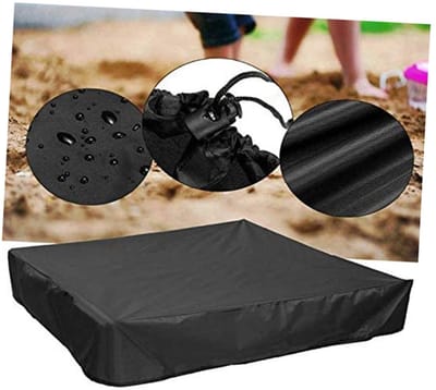 Zandbak Afdekking - Waterdicht Stofdoek - Bescherming Buiten - Met Trekkoord - 180x180x20 cm - Zwart